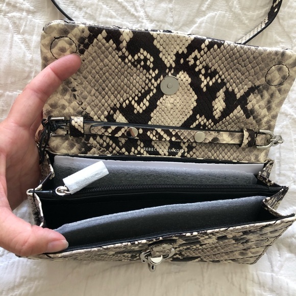 HP! Rebecca Minkoff Python Crossbody Wallet Purse NWT - Picture 6 of 11